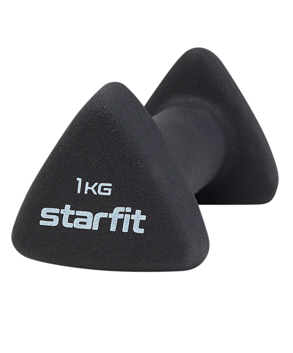 Гантель неопреновая STARFIT DB-205 1 кг, черный — фото 1