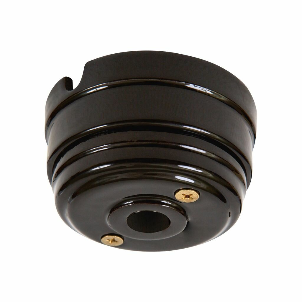 фото Корпус розетки потолочной пластиковый, D70x40, ретро