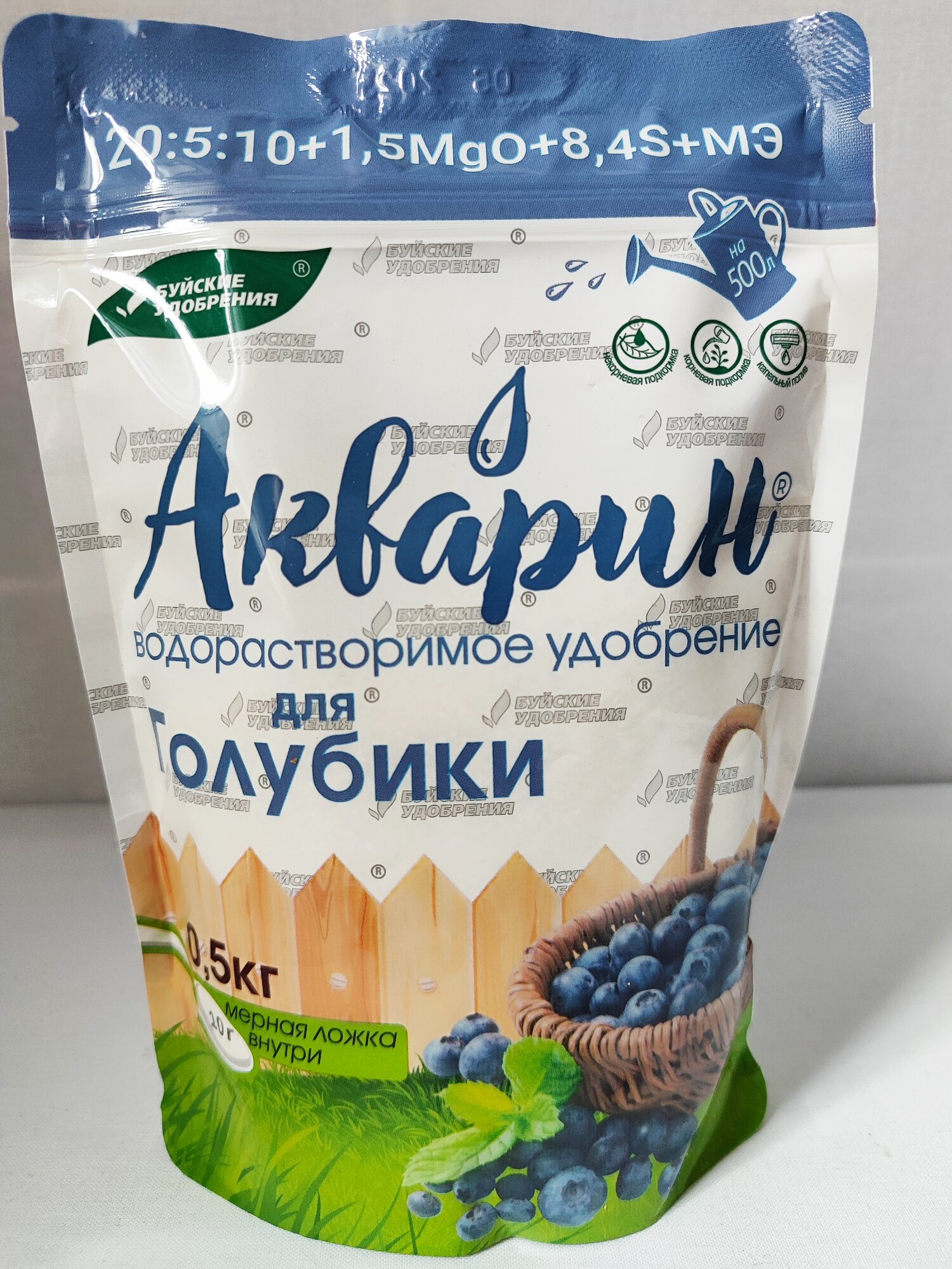 Изображение Удобрение Буйские Удобрения Акварин, для голубики, стимуляция роста, 2 шт