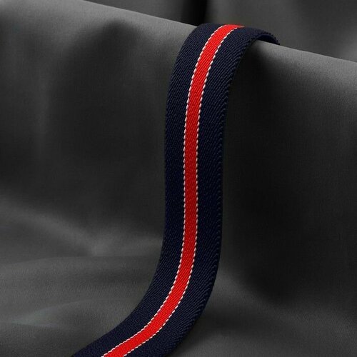 Резинка тканая мягкая 25 мм 45 05 м цвет тёмно-синийкрасный 600₽