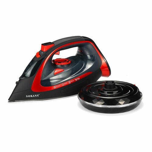 Беспроводной утюг SOKANY EI-9518 Красный 320000₽