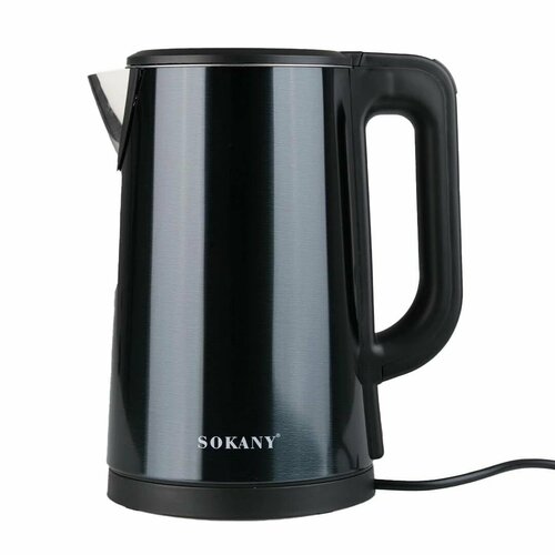Электрический чайник SOKANY SK-SH1088 Черный электрическая капельная кoфеварка 250 мл 550 вт for fragrant coffee sokany sk 0136 с функцией автоматического отключения черный