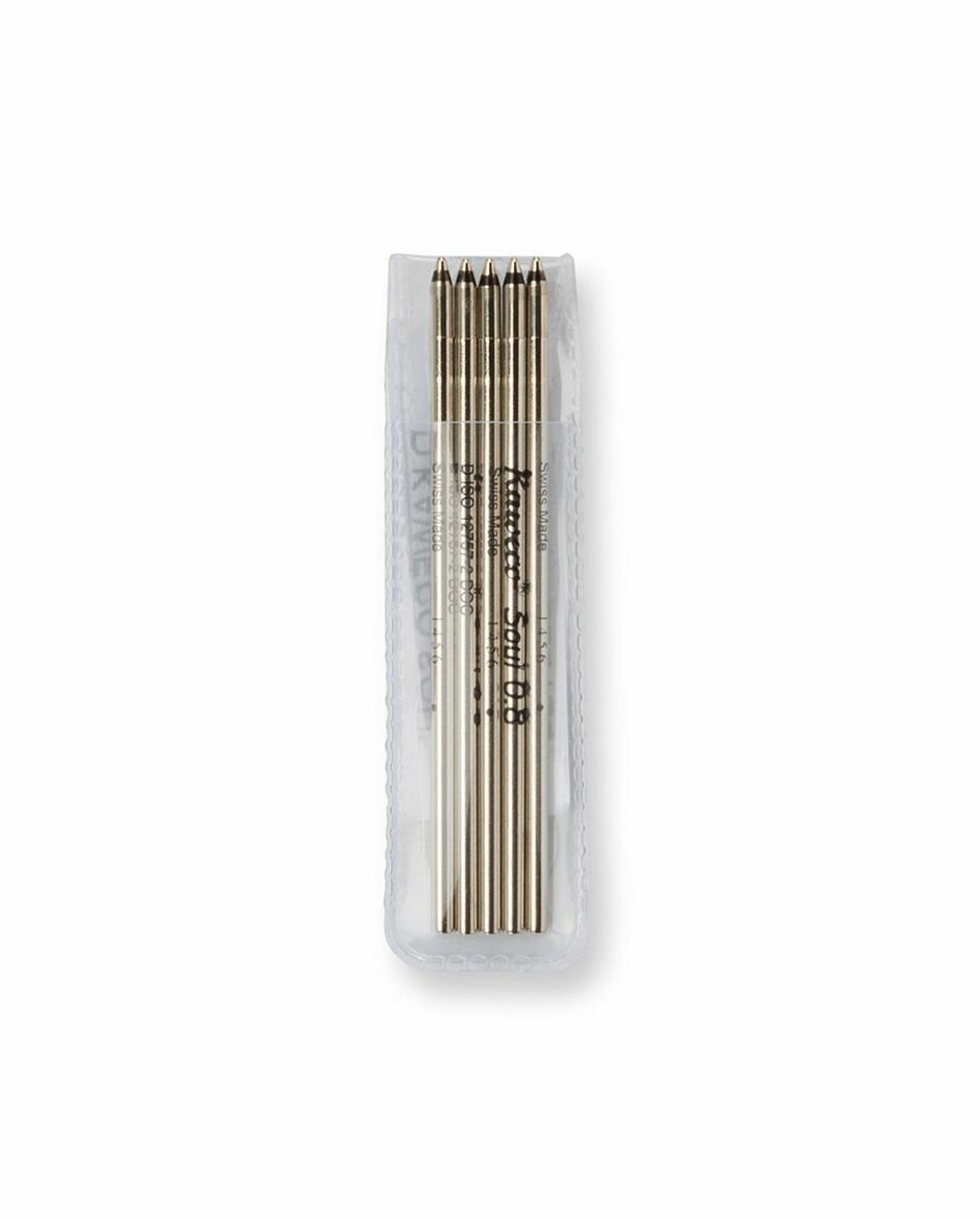 Стержень для шариковой ручки KAWECO D1 0,8 мм черный - фото №3