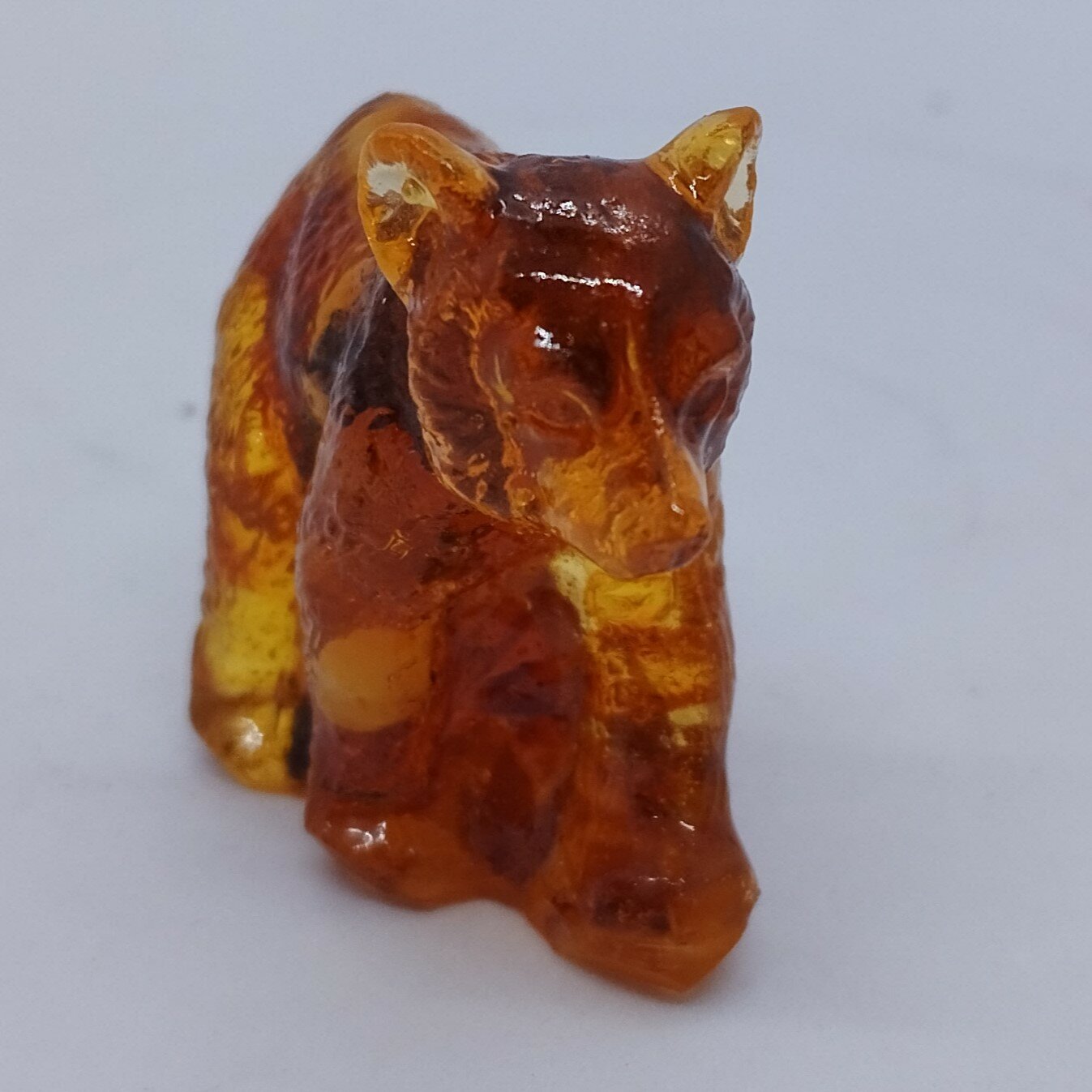 Янтарная фигурка "Медведь , 16 граммов " — фото 1