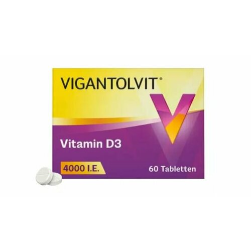 VIGANTOLVIT D3 4000 I. Е. 60 шт, 09/24, Германия