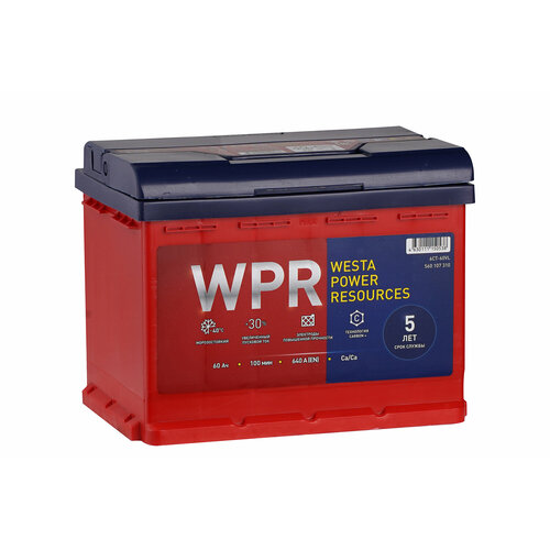 Автомобильный аккумулятор W P R 6СТ-60 VL (1) (арт. 560107310)