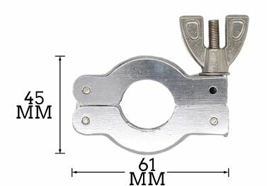 фото KF16 хомут алюминиевый быстроразъёмный