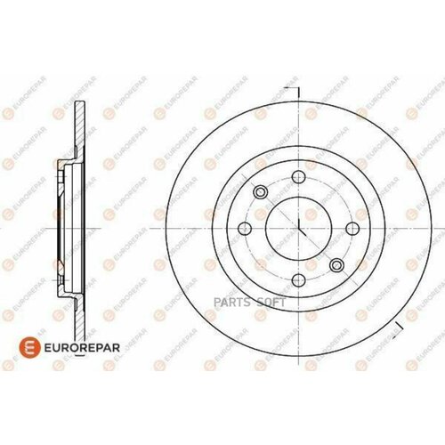 EUROREPAR 1618859980 Набор перних тормозных дисков 2 7340₽