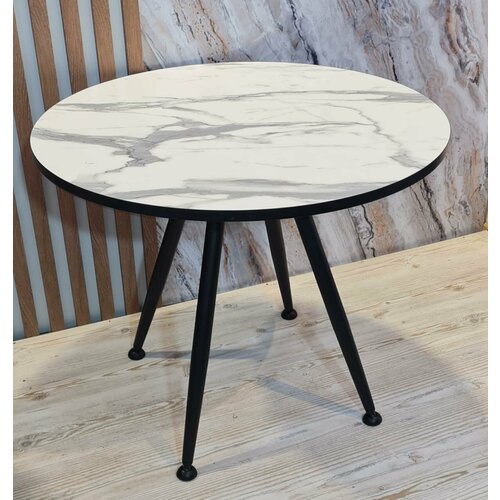 Круглый обеденный стол ARSCOMGROUP на черных ножках диаметр 90 7800₽