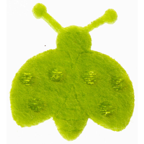 Украшение из фетра GLOREX Божья коровка светло-зеленый 33см 1шт 165₽