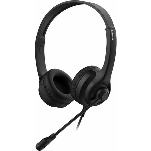 Наушники с микрофоном A4Tech HS-8i черный 18м накладные оголовье 2490₽