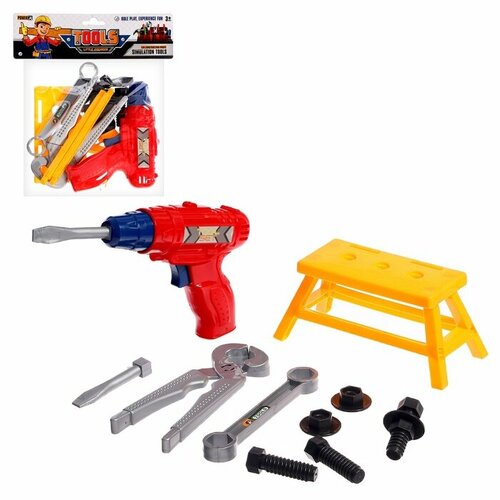 Набор инструментов Собери верстачок 16 элементов цвет микс 423₽