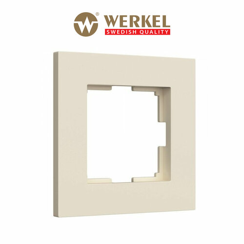 Рамка на 1 пост Slab Werkel Slab W0012962 айвори матовый