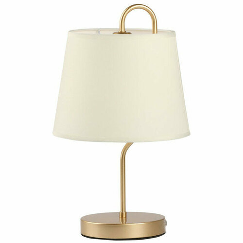 Лампа настольня mw-light вега 1х40вт e27 металл золото 22368₽