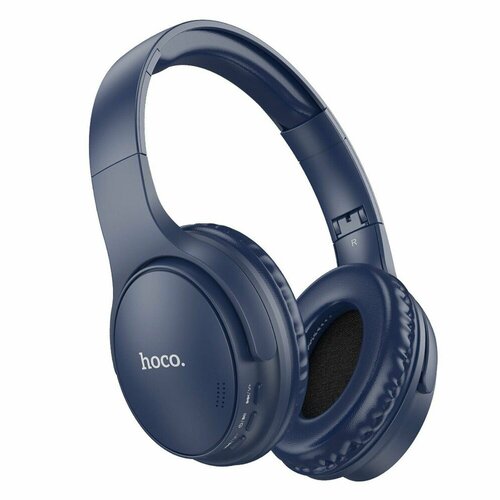 Bluetooth-наушники полноразмерные Hoco W40, синие, 1 шт.