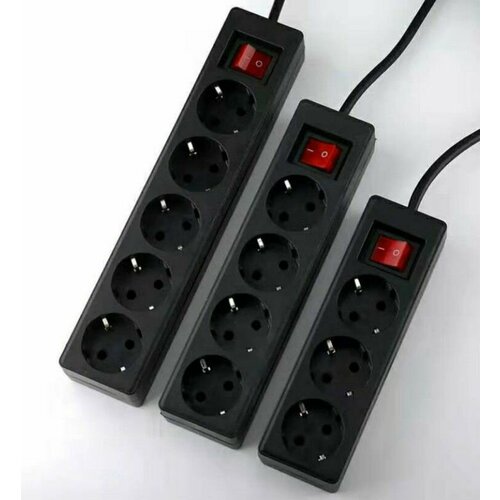 Пилот сетевой фильтр, удлинитель сетевой, с заземлением 3500W 16А