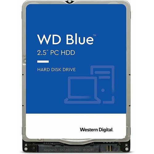 Жесткий диск WD SATA-III 500Gb WD5000LPZX Desktop Blue (5400rpm) 128Mb 2.5 жесткий диск wd original sata iii 2tb wd20spzx blue 5400rpm 128mb 2 5