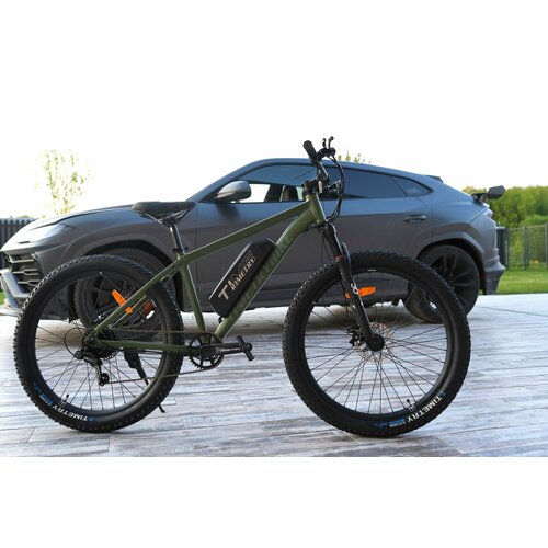 Электровелосипед полуфэтбайк Time Try 277S Алюминиевая рама 19 36V12AH Спортивный Взрослый зеленый матовый 5990000₽