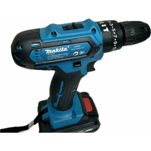 Ударная дрель-шуруповерт 21 В с 2 аккумуляторами в кейсе 2821₽