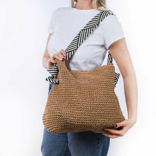 Сумка хобо Галеон фактура плетеная 2311₽