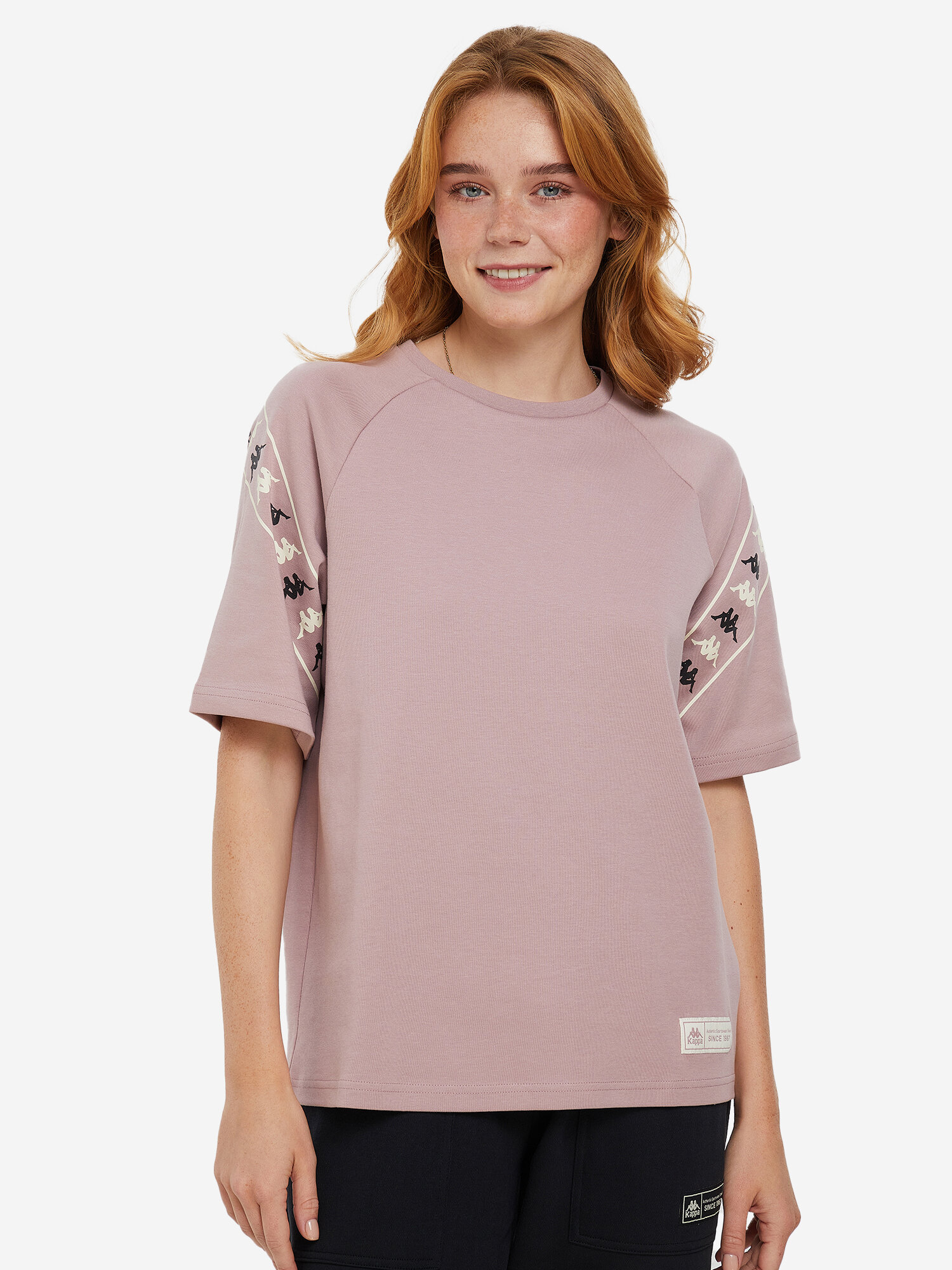 фото Футболка женская Kappa Бежевый; RU: 46-48, Ориг: 46-48