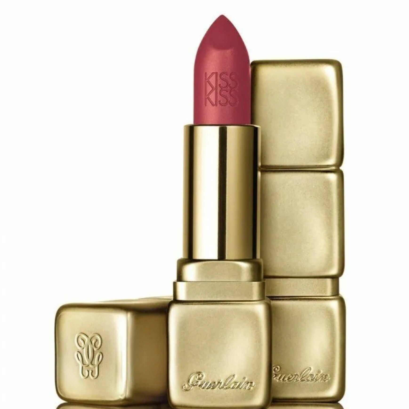 Guerlain помада для губ KissKiss Tender Matte, оттенок M375 Flaming Rose