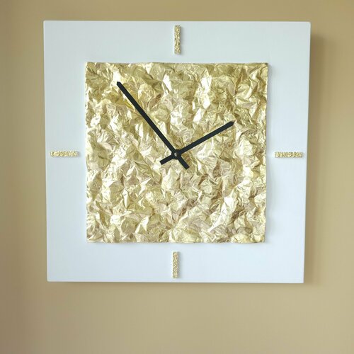 Часы настенные бесшумные интерьерные большие из натуральных материалов