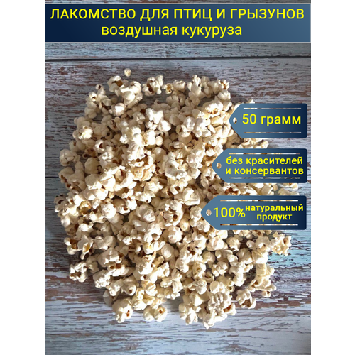 Воздушная кукуруза для птиц и грызунов/ Попкорн/Наполнение для копошилки