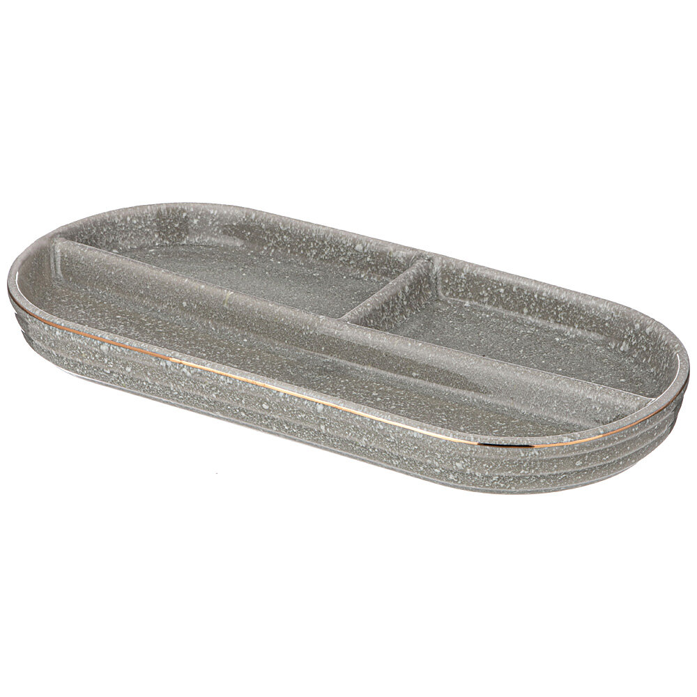 Менажница 42-525 3 секции lefard grain 25*12 см мятная