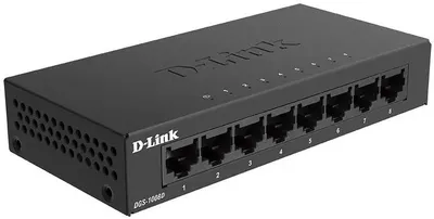 Коммутатор D-Link DGS-1008D 8-port Gigabit Switch (8UTP 10/100/1000Mbps)