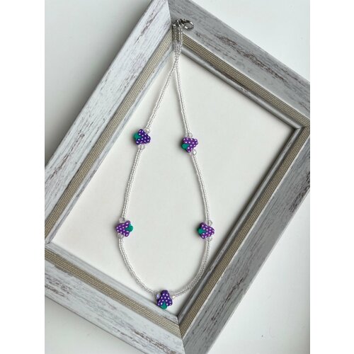 Чокер, длина 38 см, голубой