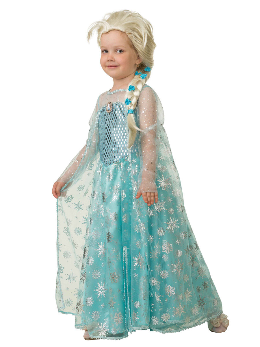 Карнавальный костюм Эльза (Платье) р.134-68 — фото 1