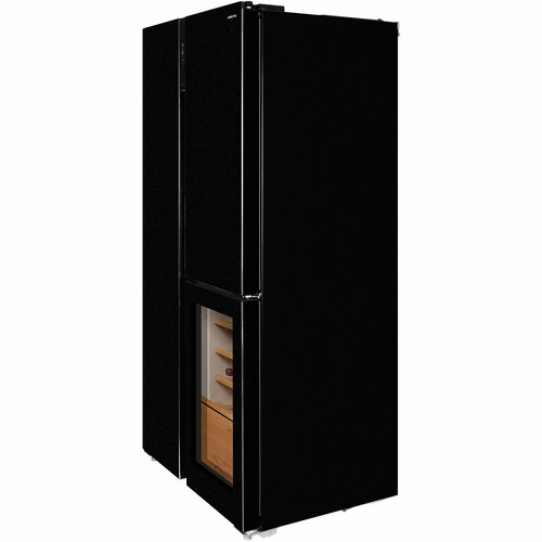 Холодильник HIBERG i-RFS 750G B Side-by-Side автоматический ледогенератор объем 584 л винное отделение черное мерцающее стекло 29900000₽