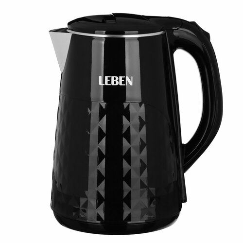 LEBEN Чайник электрический 18 л 1800Вт металл пластик черный 220-240В 185700₽