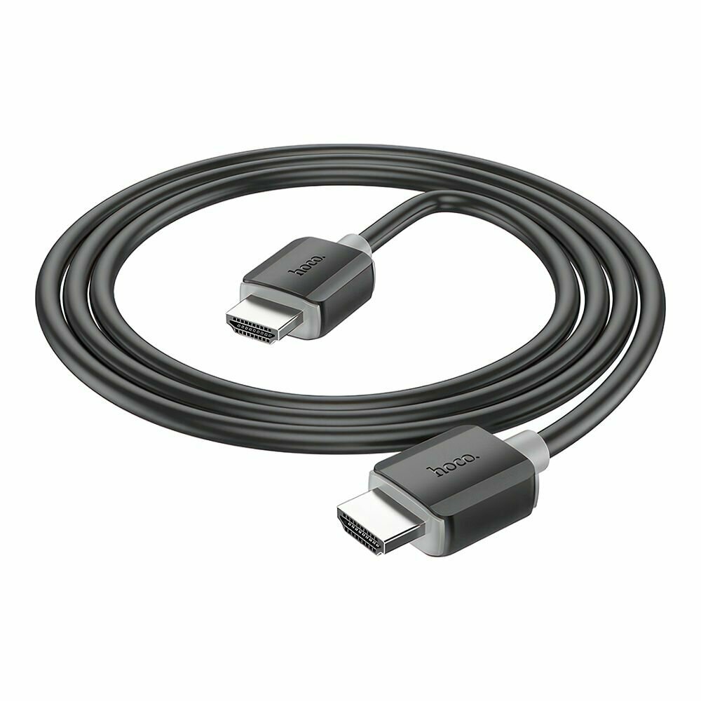 HDMI кабель HOCO US08 1.0м, 4K video, PVC (черный) — фото 1