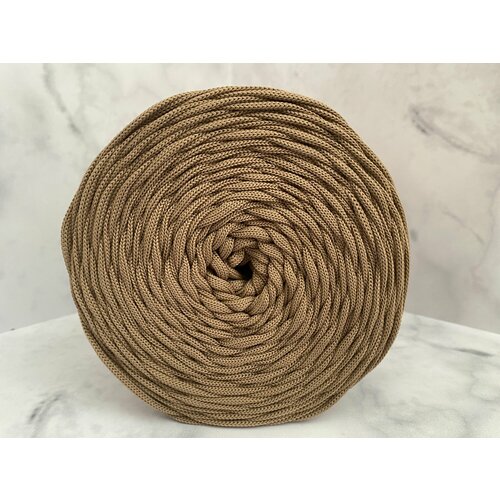 Шнур, шпагат для вязания, полиэфирный 4мм 300м Капучино