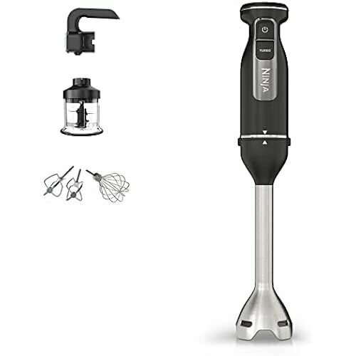 Ручной блендер ручной миксер и измельчитель Ninja Foodi 3-в-1 плавный запуск 2 скорости смешивания и 5 скоростей перемешивания для измельчения смешивания замешивания и многого другого можно мыть в посудомоечной машине 850 Вт черный CI100EU 2738900₽