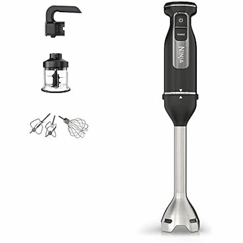 фото Ручной блендер, ручной миксер и измельчитель Ninja Foodi 3-в-1, плавный запуск, 2 скорости смешивания и 5 скоростей перемешивания для измельчения, смешивания, замешивания и многого другого, можно мыть в посудомоечной машине, 850 Вт, черный CI100EU