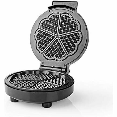 Вафельница 5 вафель в форме сердца 19 см 1000 Вт автоматический контроль температуры алюминийпластик класс энергопотребления B 1155900₽