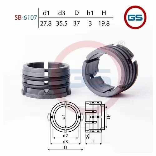 Втулка рулевой рейки HY i40 2011- HY Santa Fe B8 DM 2012- HY Sonata VI YF 2009- KIA Cadenza JG 2010- KIA OptimaMagentis 2010- KIA Sorent GS SB6107 1838₽