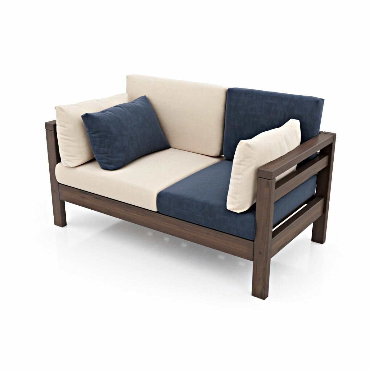 фото Диван прямой Ингвар Б велюр красный