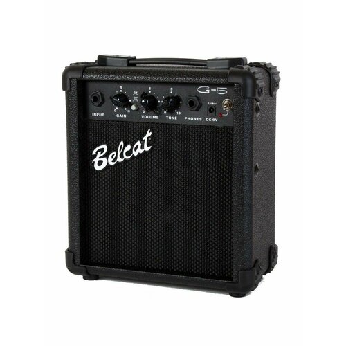 Портативный Гитарный комбоусилитель, 5 Вт. Gain, Drive, Volume, Tone