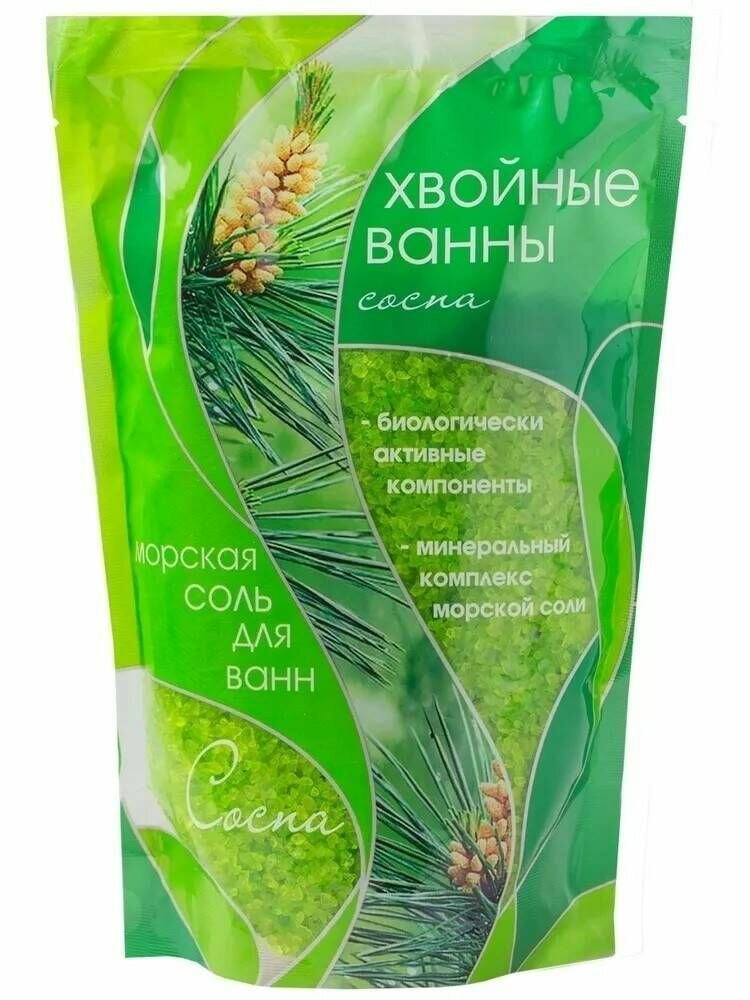 Негоциантъ Соль для ванны морская Хвойные ванны, Сосна, 1000 г