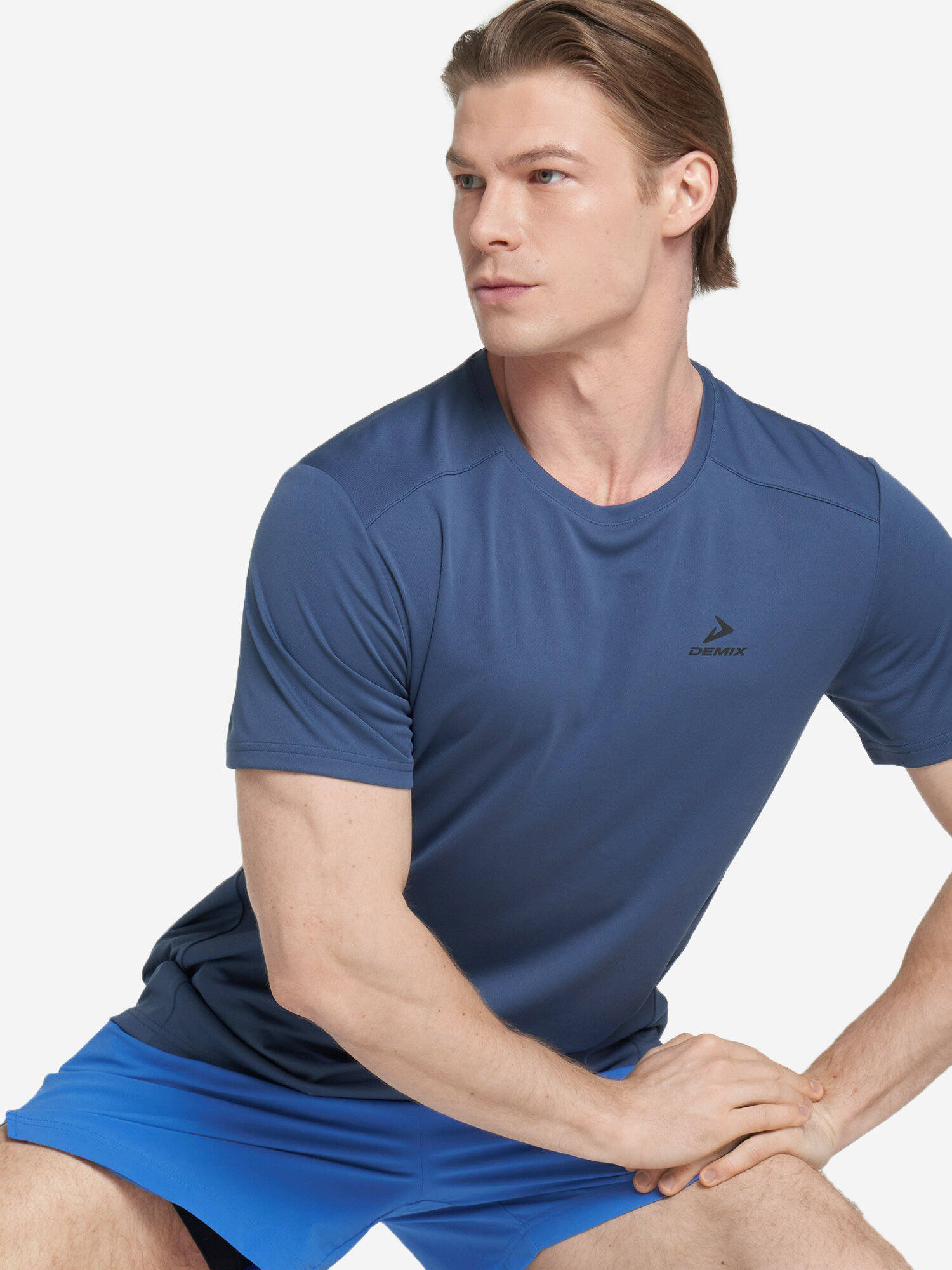 фото Футболка мужская Demix Baseline Training морской, RUS: 44, Ориг: 44