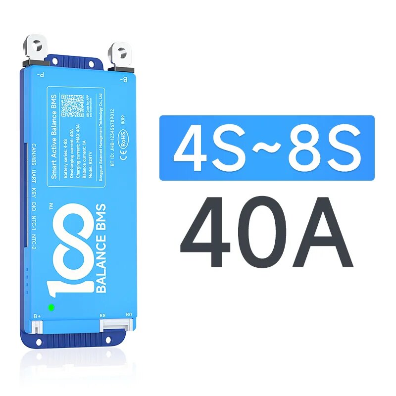 Smart BMS 100 BALANCE WiFi Bluetooth для литий-ионных аккумуляторов 4S-100A, 4-8S 40A BMS, BT UART WIFI BMS