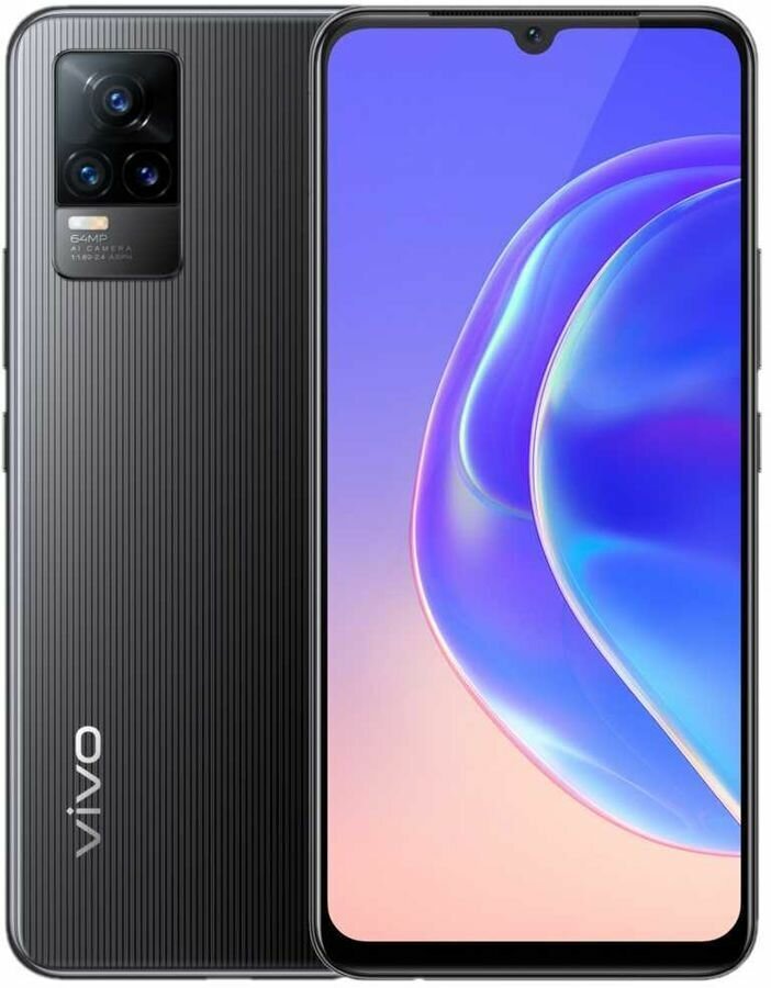 6.44" Смартфон VIVO V21e 8/128ГБ (V21e) черный - 8 х 2,3ГГц, 8 ГБ, 2SIM, AMOLED, 2400x1080, камера 64 МП+8 МП+2 МП, 4G, GPS, 4000 мAч