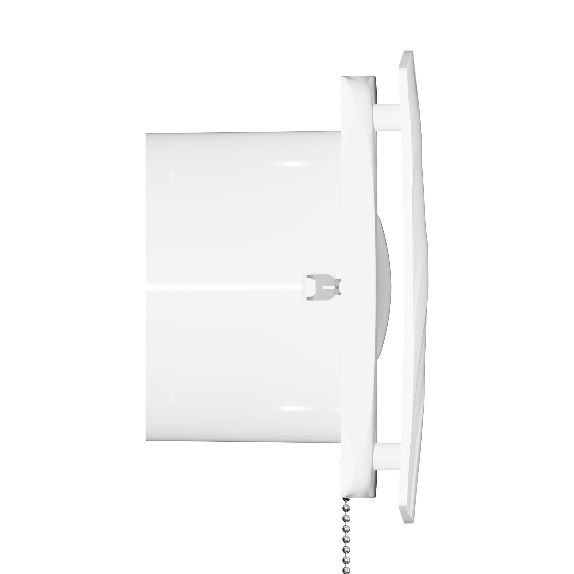 Вентилятор вытяжной WAVE 120C-02, 120 мм, 140м3/ч, белый, обратный клапан, выключатель-шнурок, в ванную, туалет, ERA — фото 1