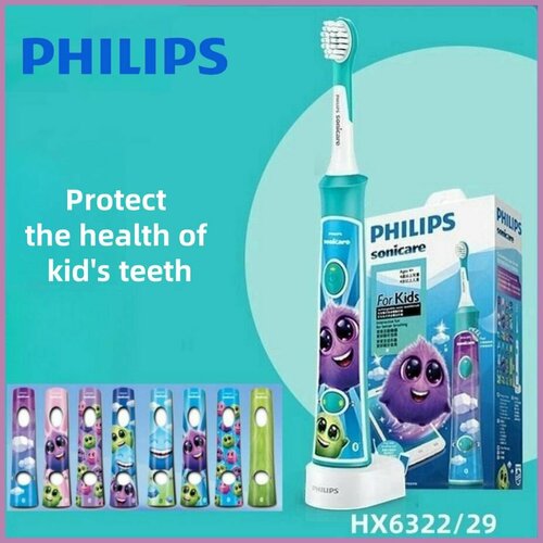 Электрическая зубная щетка детская philips HX6322/29.