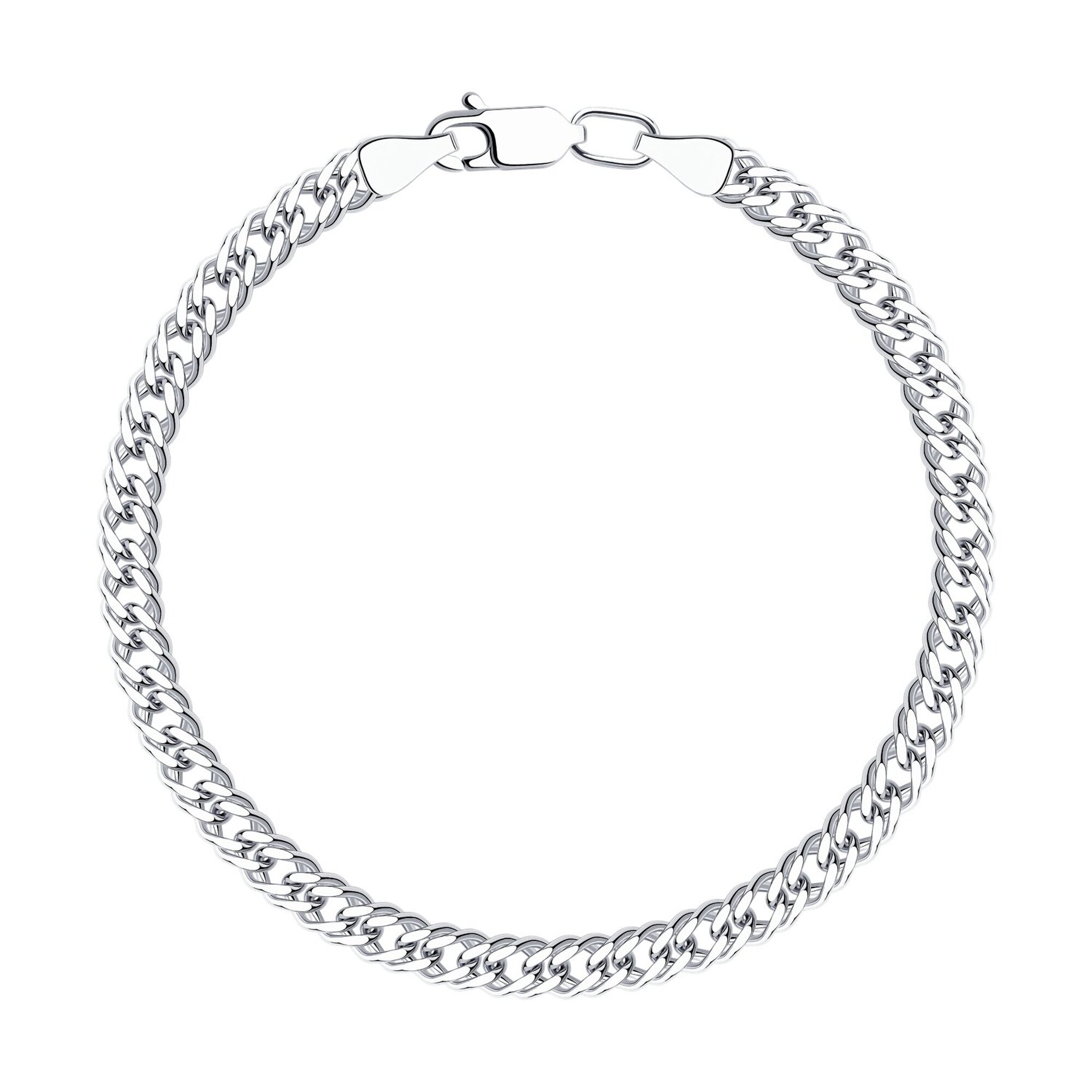 Браслет Diamant online, серебро, 925 проба, родирование