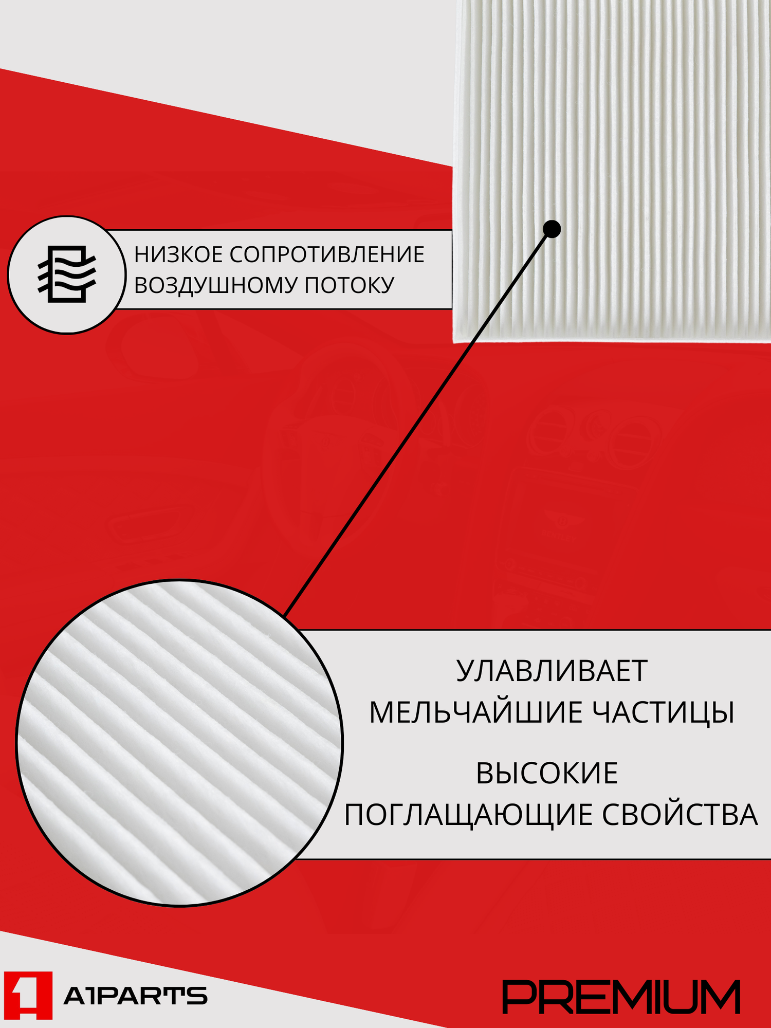 Фильтр Салонный от бренда A1PARTS арт. A1FS11030. Kia K5. 97133L0000 — фото 1